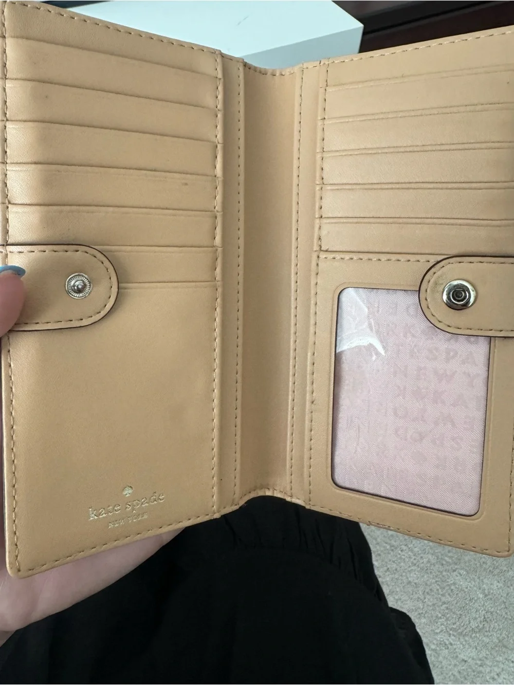 kate spade Pink Pebbled Leather Continental Wallet